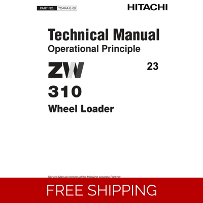 HITACHI ZW310 WHEEL LOADER TECHNICAL MANUALS AND DIAGRAMS